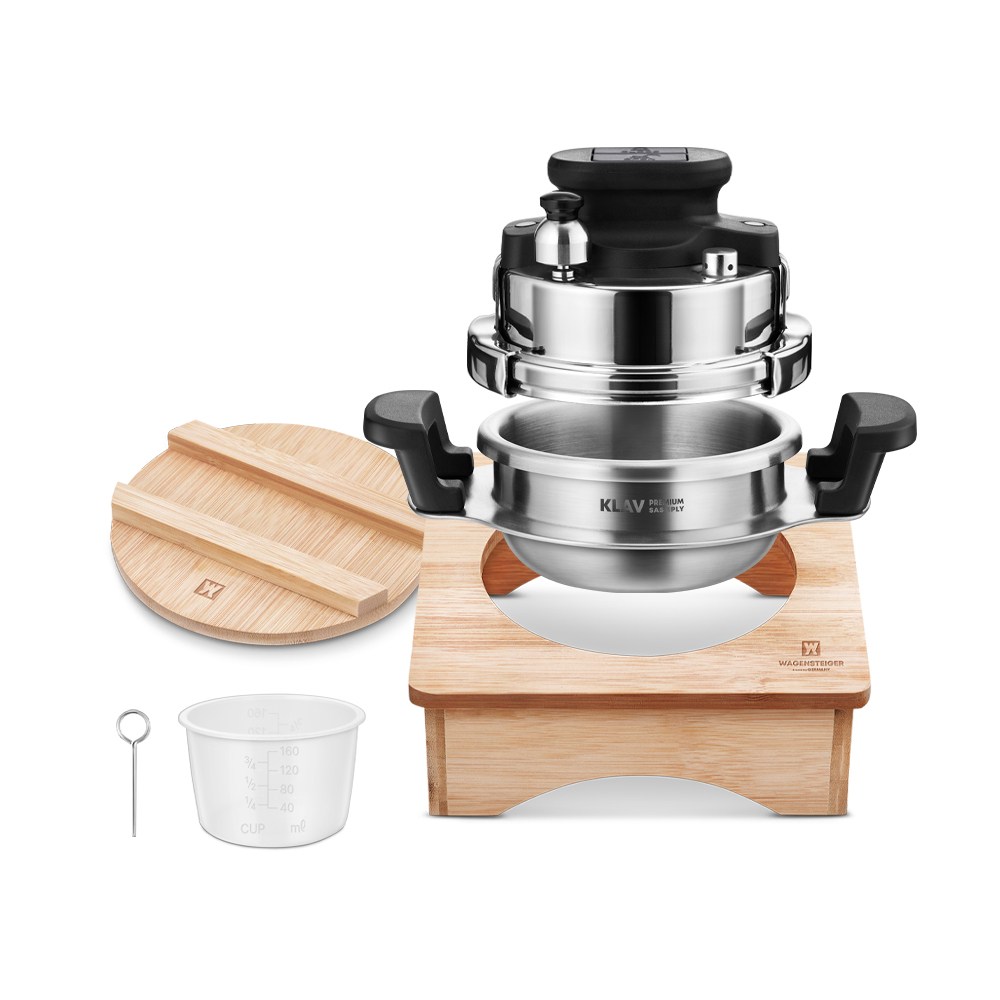 바겐슈타이거 통3중 스텐 IH 클라프 미니 압력솥 1인용 + 우드 뚜껑 + 우드거치대 110,000원