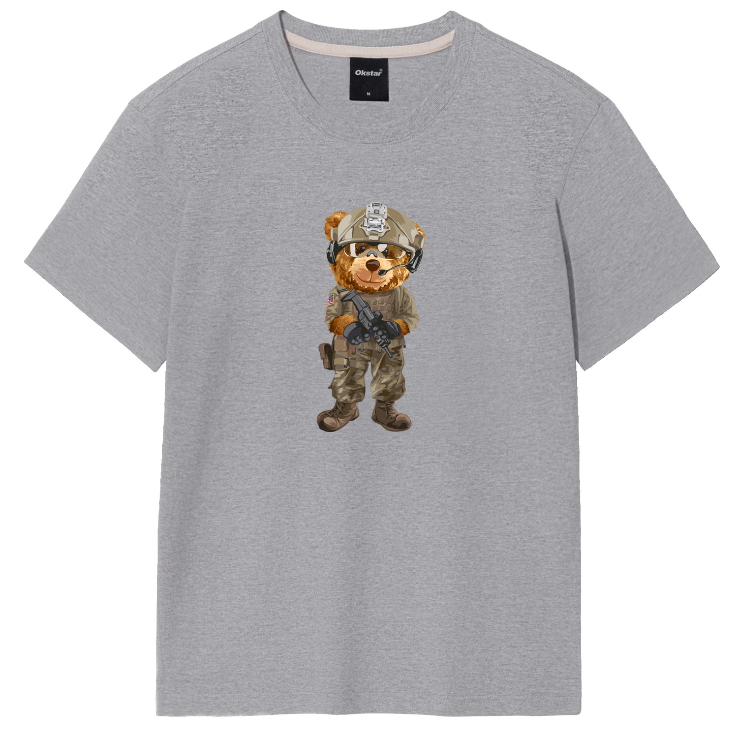 옥스타 남녀공용 밀리터리 곰돌이 반팔티 16,900원