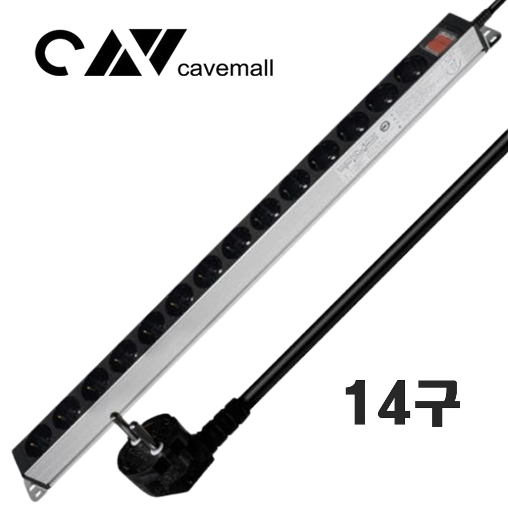 현대일렉트릭 2800W 16A 알루미늄 멀티탭 서버탭 사무용 가정용 고용량 멀티 콘센트, 1.5m, 블랙실버, 1개 45,300원