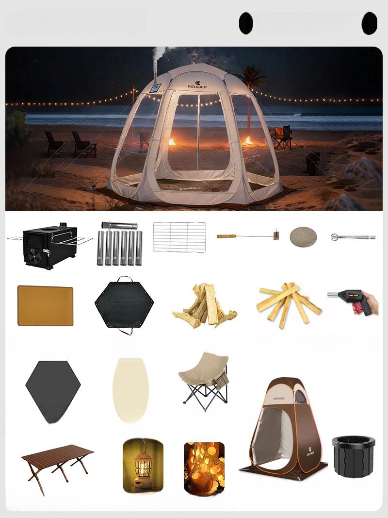 몽드올 원터치 쉘터 투명 비닐 펜션 대형 리빙쉘 야외 955,300원