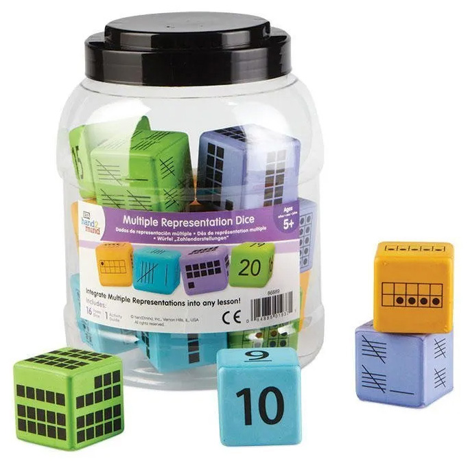 핸드투마인드 IN86889 수연산 놀이 활동 점보 주사위 (16개) Multiple Representation Dice 48,300원