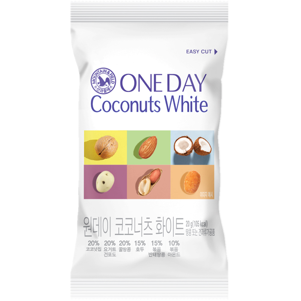 산과들에 원데이 코코너츠 화이트 50봉 / 코코넛 하루견과 18,670원