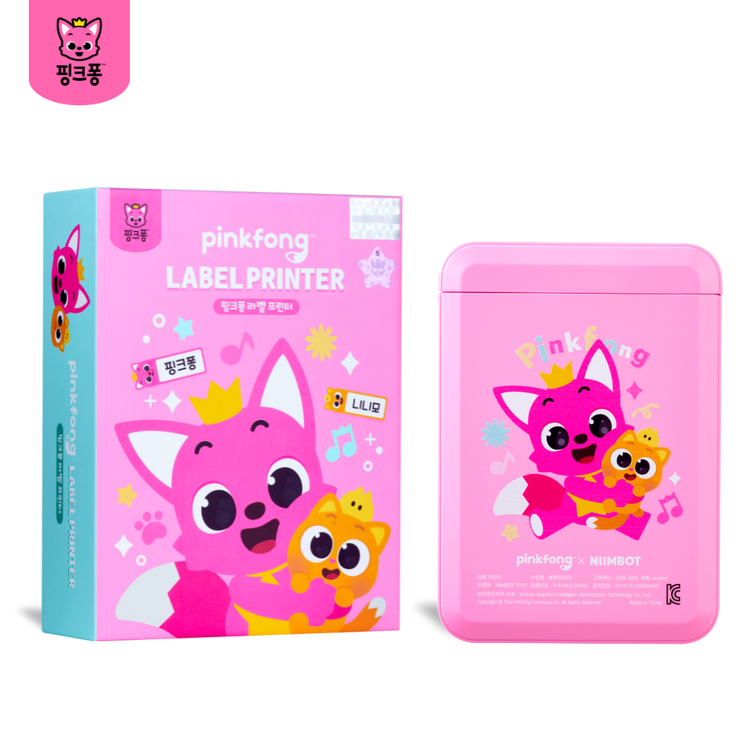 Niimbot D110 핑크퐁아기상어 네임스티커 라벨프린터 (라벨지 1개 포함) 36,910원
