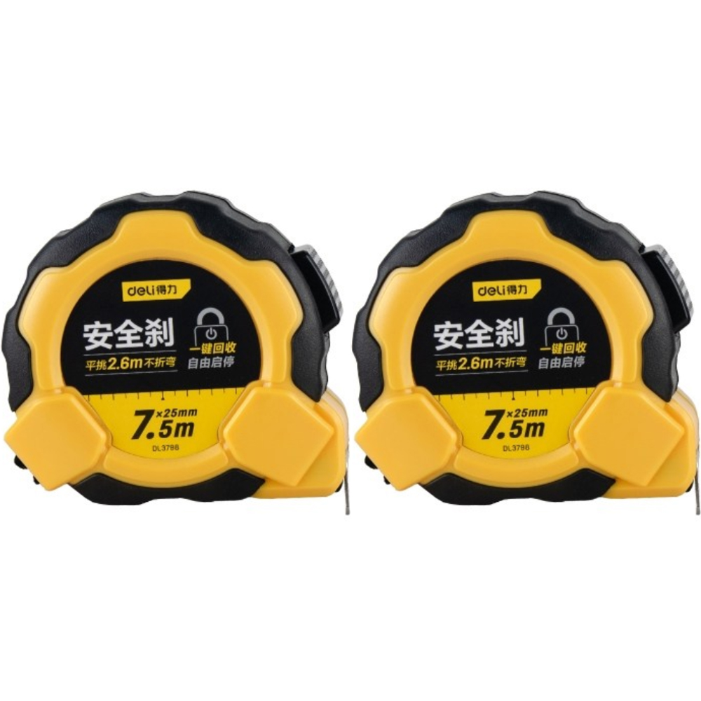 델리 전문가용 고정밀 스틸 줄자 7.5m x 25mm 1+1, 1세트 19,950원