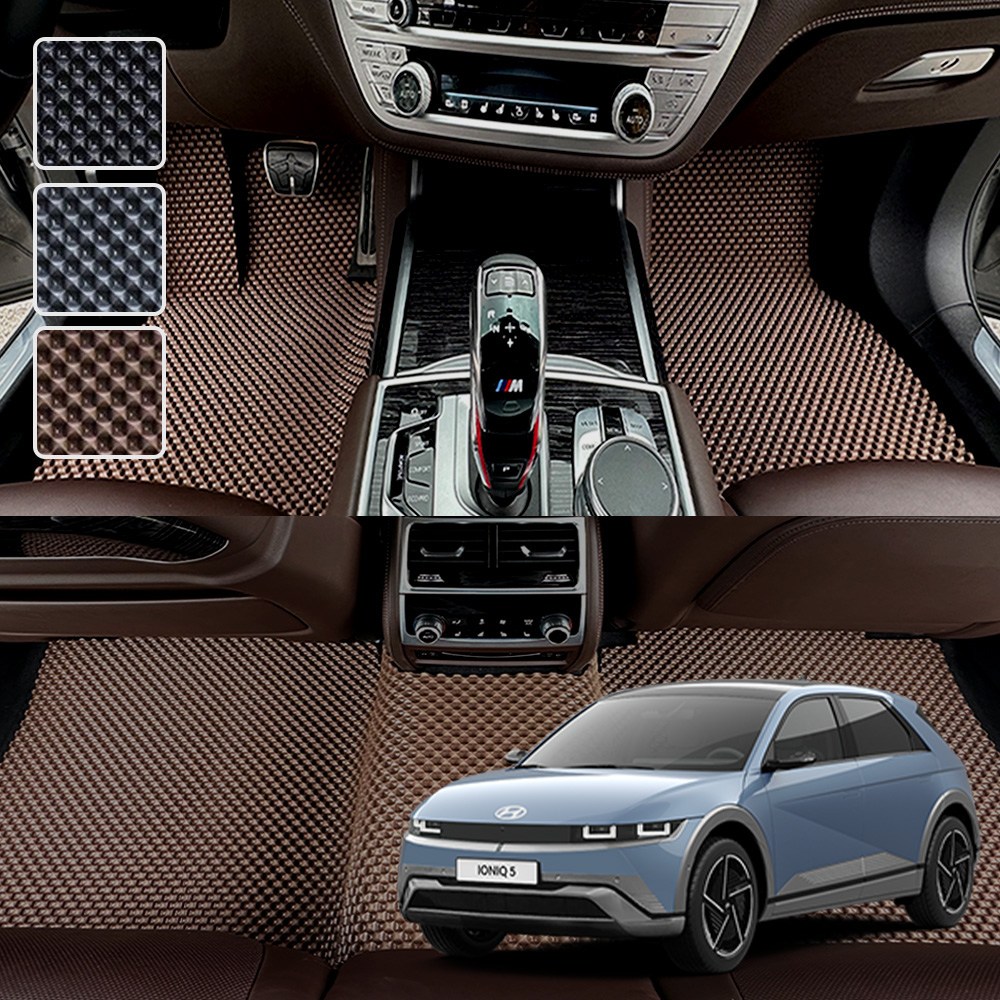 DXSOAUTO 더 뉴 아이오닉5 전용 3D 엠보싱 차세대 고무매트 1열2열 세트 (24.3월이후) 69,000원