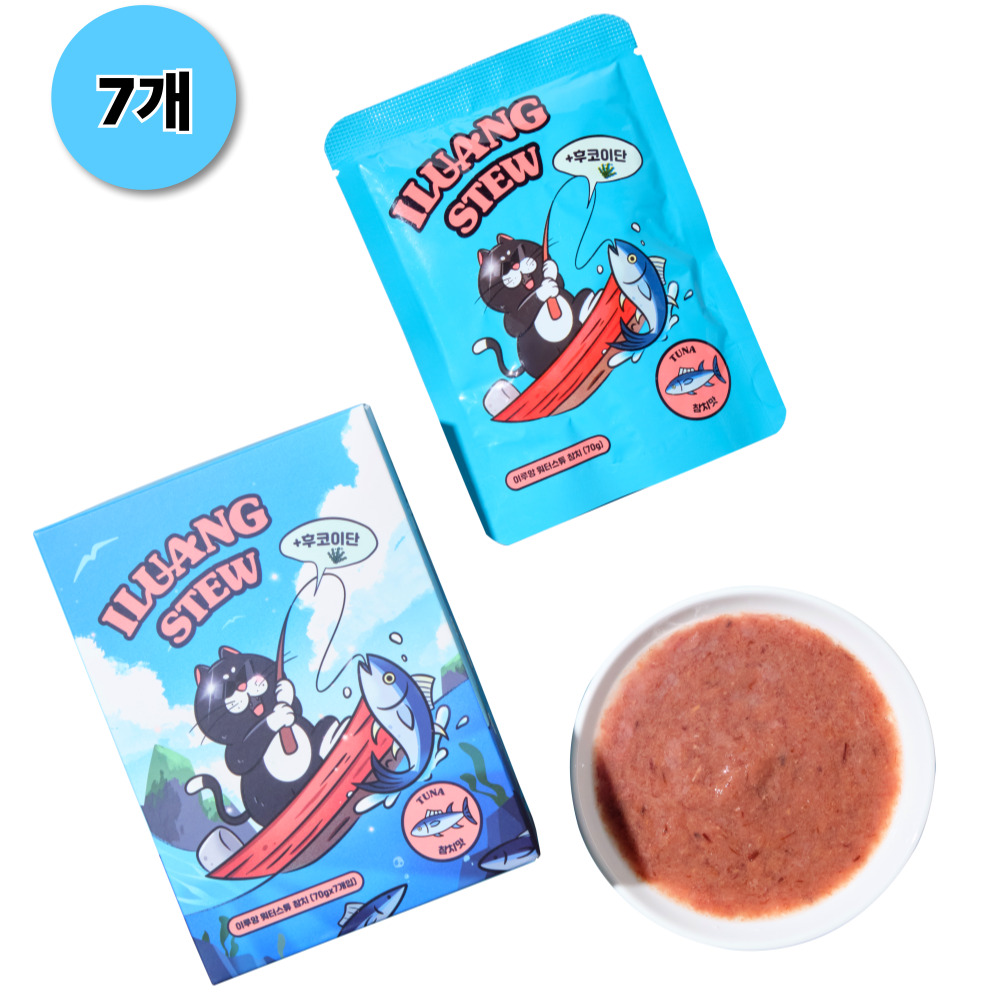 이루앙 고양이 습식사료 파우치 간식 면역력, 7개, 70g, 참치 15,890원