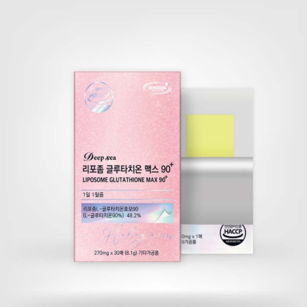 [동신헬스케어] 딥씨 리포좀 글루타치온 맥스 90 플러스 270mg x 30매 37,500원