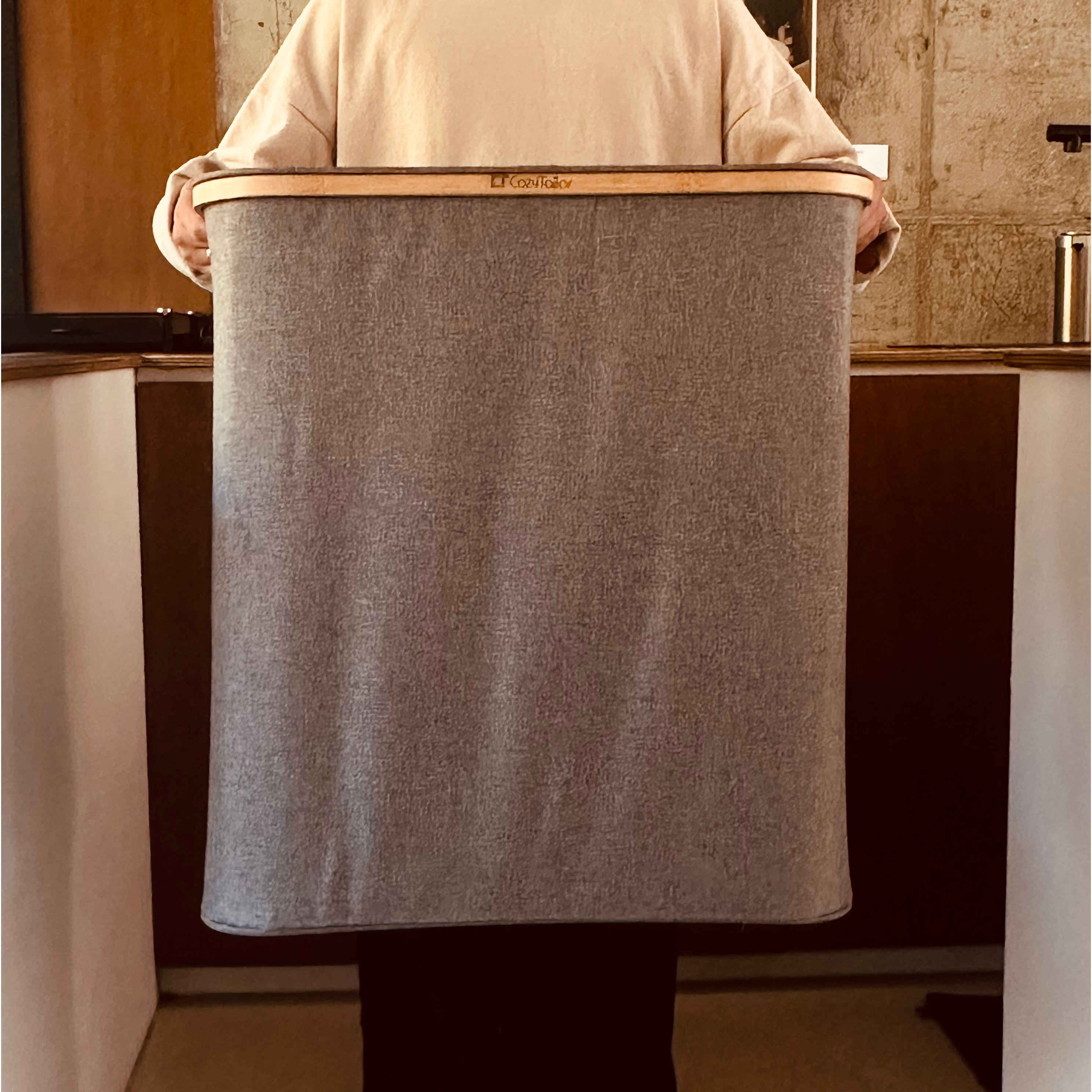 코지테일러 프리미엄 투웨이 접이식 대용량126L 빨래 바구니 B134, 단일색상 27,890원