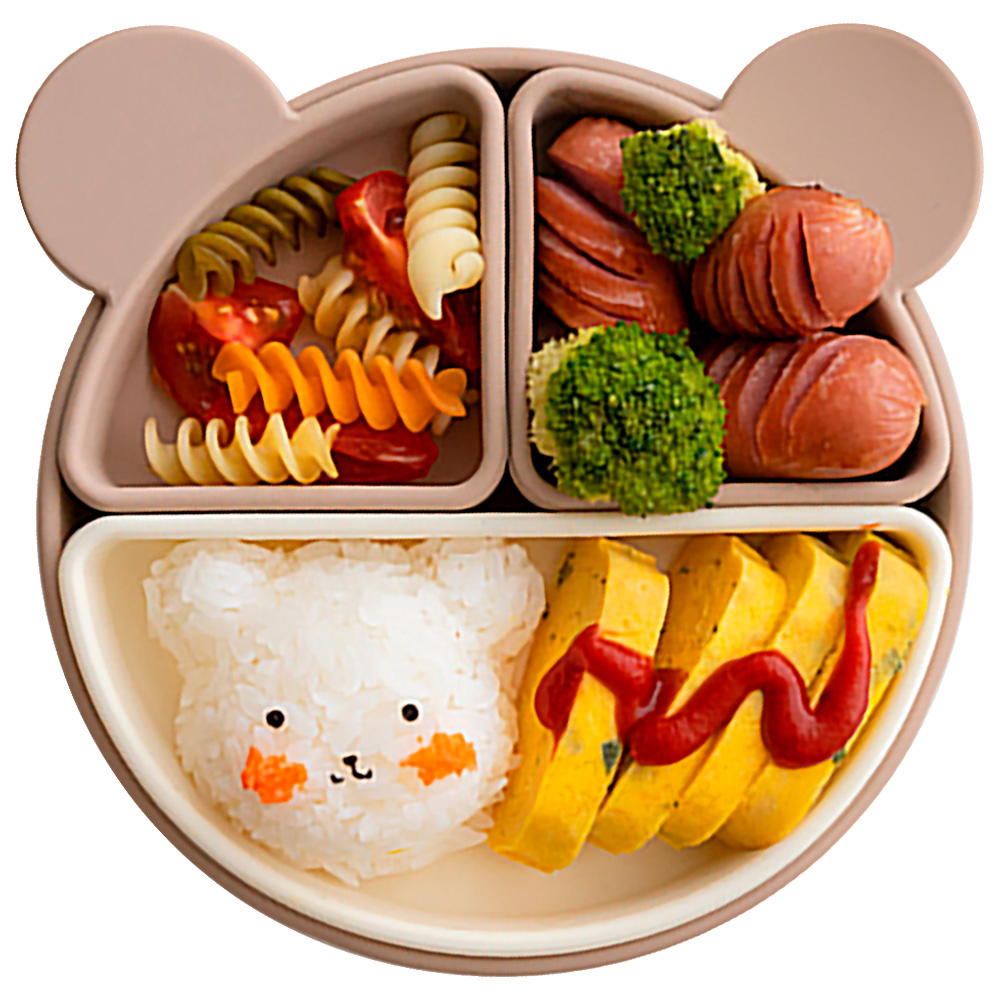 리틀클라우드 곰돌이 디바이더 흡착식판, 샌드 베이지, 1개 17,770원