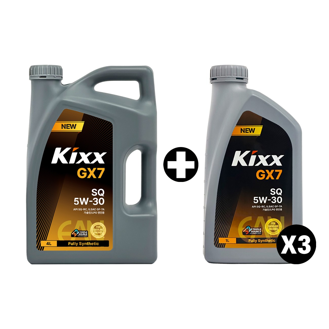 Kixx GX7 SQ 5W30 4리터+3리터 (구 G1 SP 5W30) 가솔린 엔진오일 38,000원