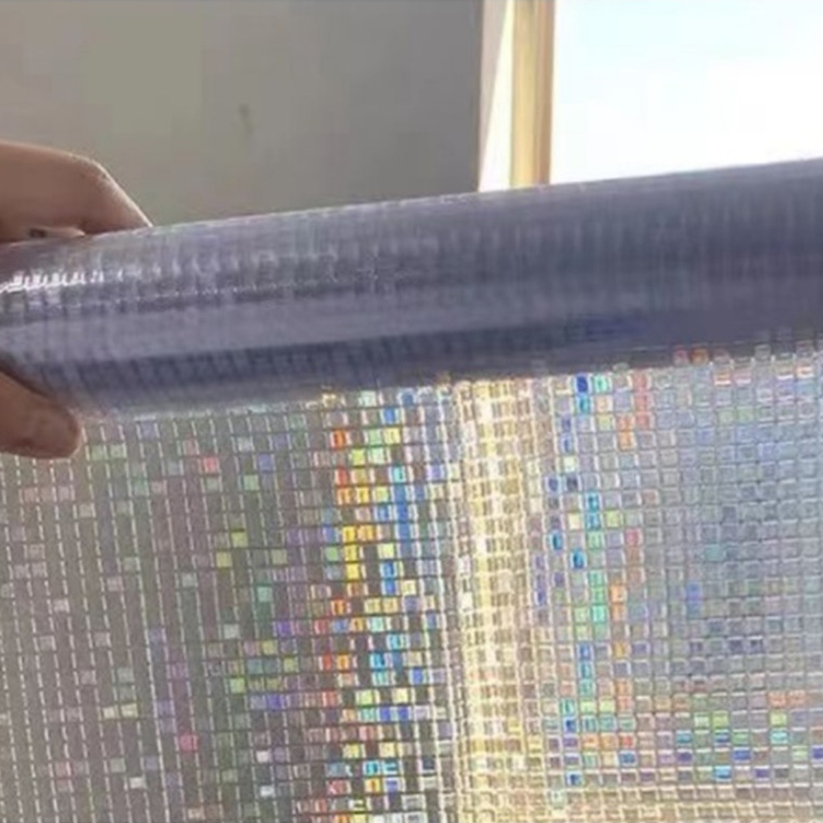 무점착 유리 시트지 사생활보호 불투명 셀프시공, 3D모자이크(정사각) 16,050원