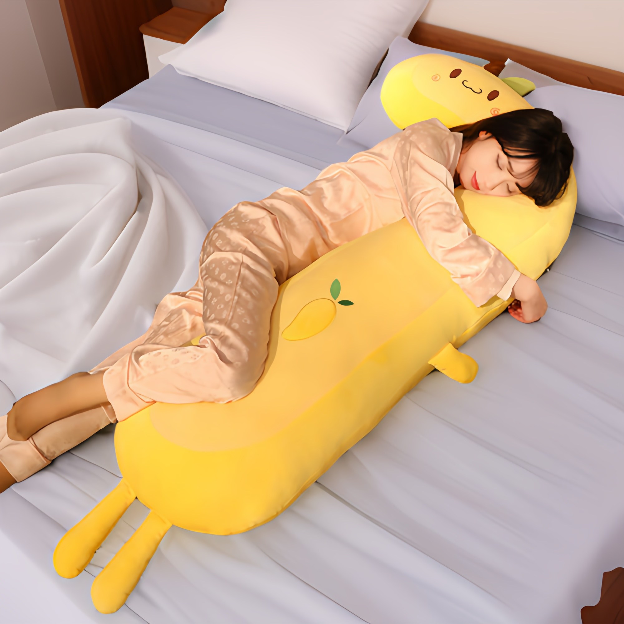 Haengbuk 부드러운 롱쿠션 선물용 과일 바디필로우 포근한 쿠션 숙면 도우미, 망고 19,800원