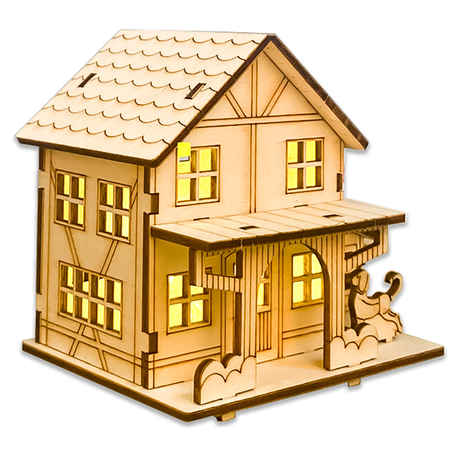 코히모 DIY 우드 미니어처 하우스 디자인 1 3W220, 디자인1, 1개 8,800원