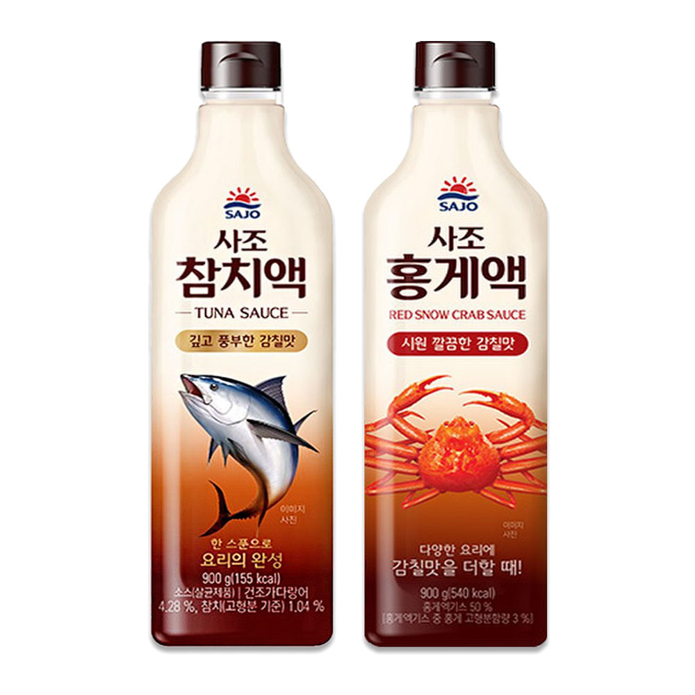 사조해표 참치액 900ml+홍게액 900ml 기획 13,750원