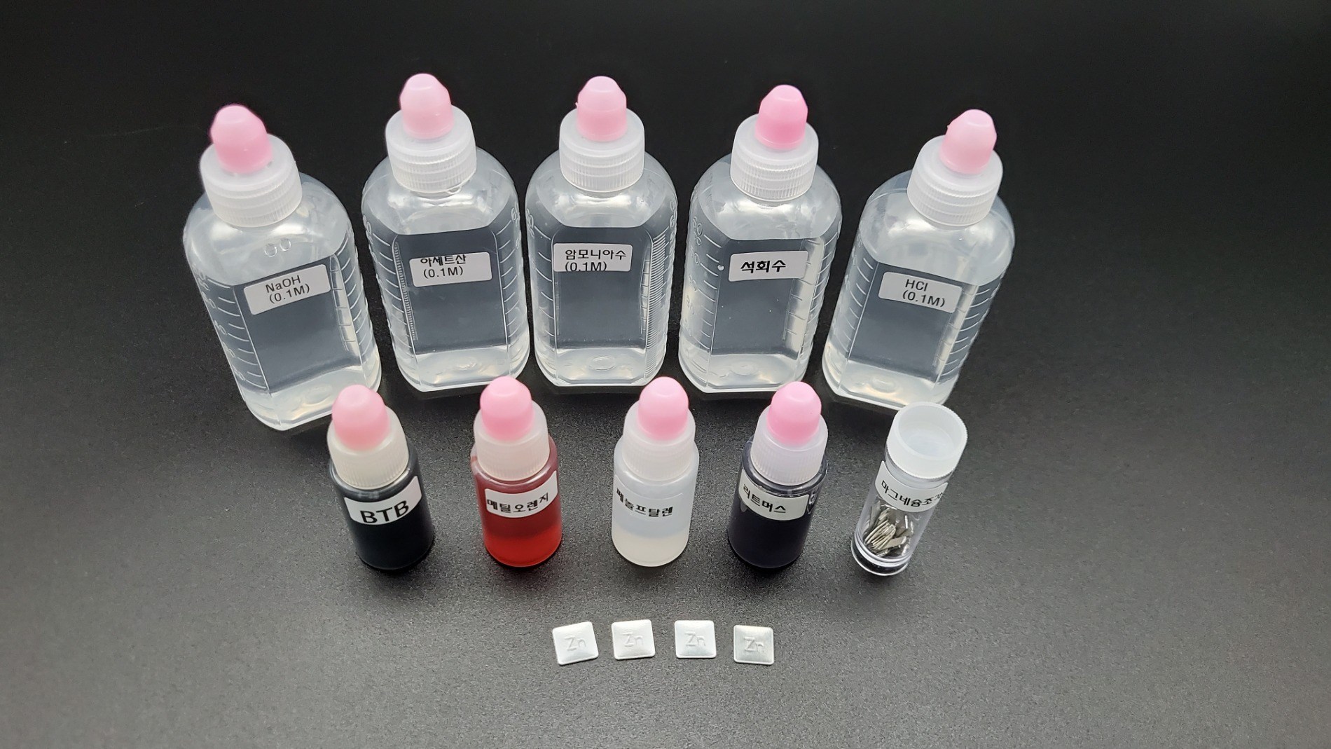 (사이언스마켓)ssc산염기의성질과세기실험키트 보충용액(4인용) 22,000원