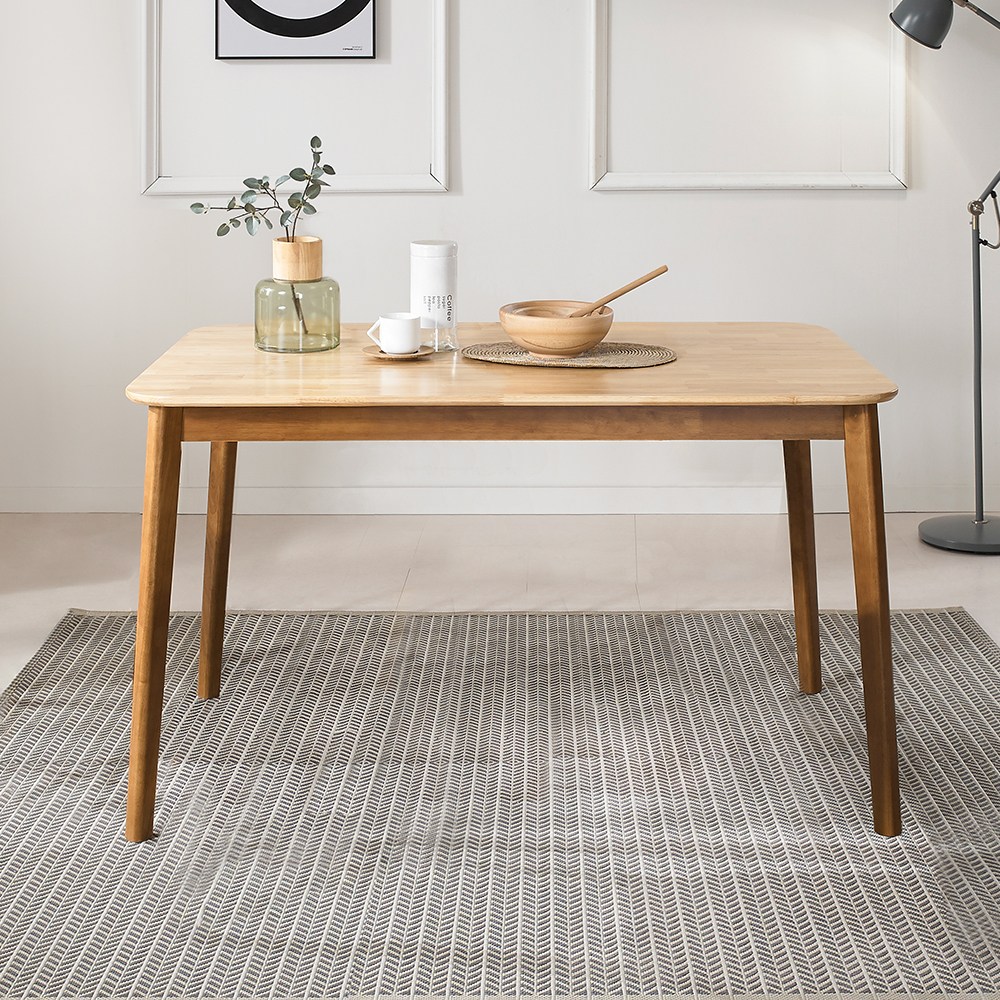 라로퍼니처 아몬드 1650 고무나무 원목 6인 식탁 6인용 테이블 178,000원