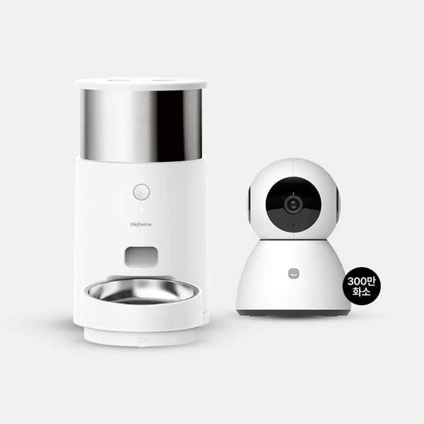 헤이홈 강아지 고양이 스마트 펫 자동 급식기 CARE + 펫캠 세트 홈캠 홈CCTV 175,500원