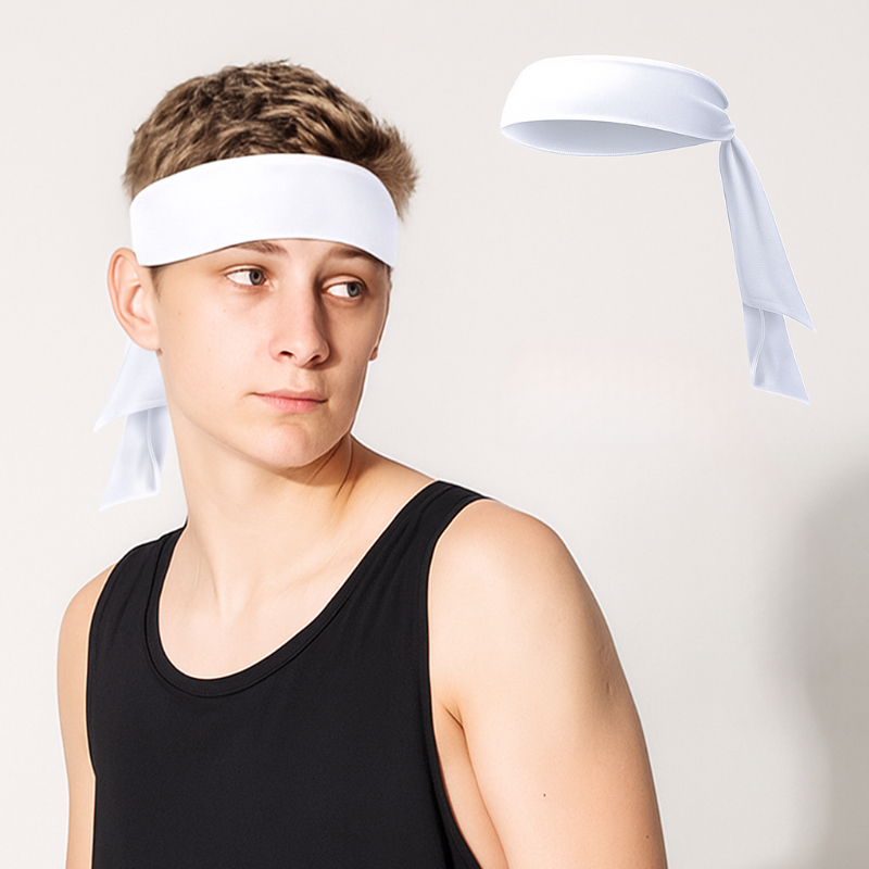 액티제노 스포츠 땀흡수 헤어밴드, 화이트, 1개, 현재가 6,690원