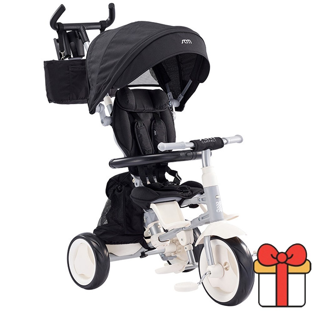 삼천리 2025 샘트라이크 콤팩트 접이식 유아 세발 자전거 휴대용 유모차 블랙 + 사은품 전동물총 185,000원