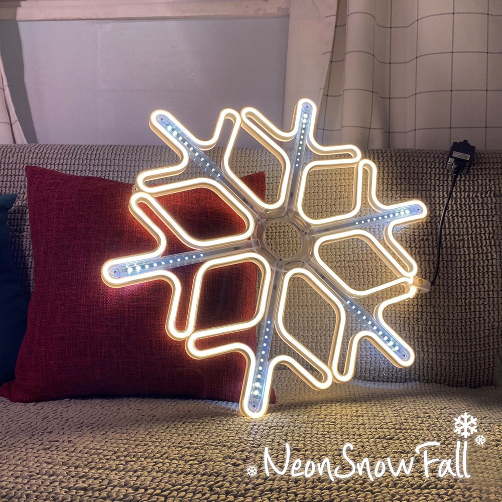 네온플렉스 스노우펄 눈꽃 별 이중별 모양 대형 구조물 조형 조명 라이트 전구 71,000원