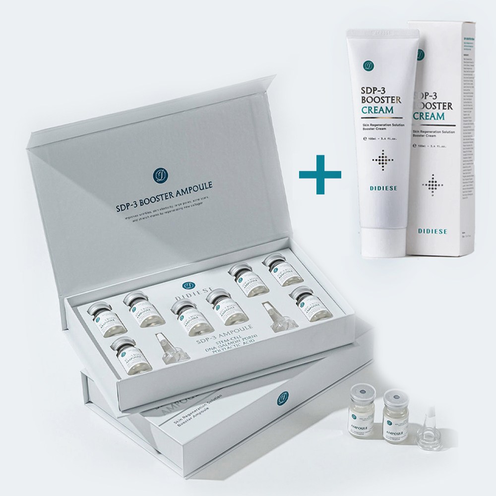 [디디에즈] SDP-3 스킨부스터 엠플 1세트(8mlX8개) MTS 엑소좀 PDRN 줄기세포추출물 PLLA, 8개, 8ml 195,000원