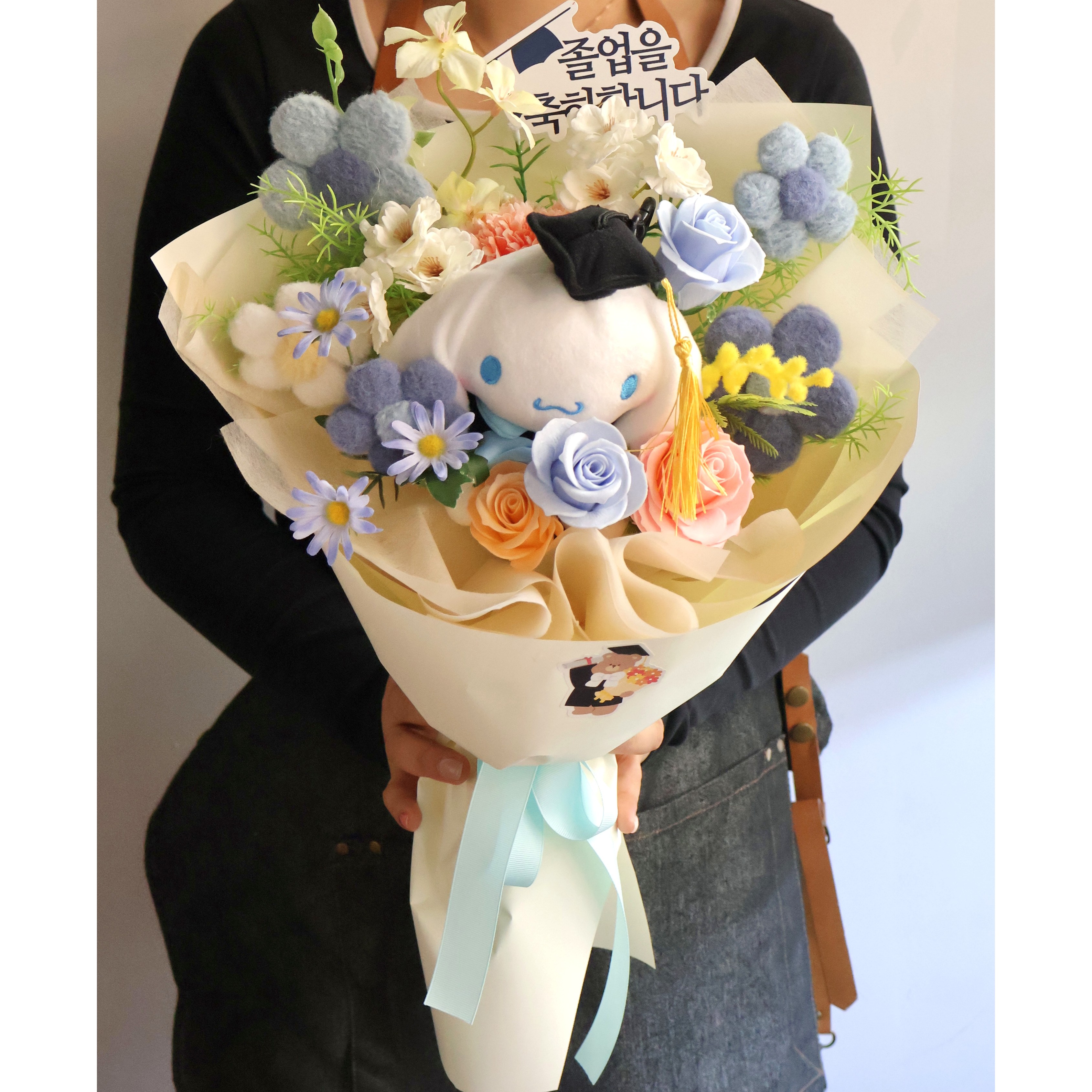코코말랑 졸업식 학사모 리코 인형 꽃다발, 1개, 학사모시나모롤꽃다발 36,900원