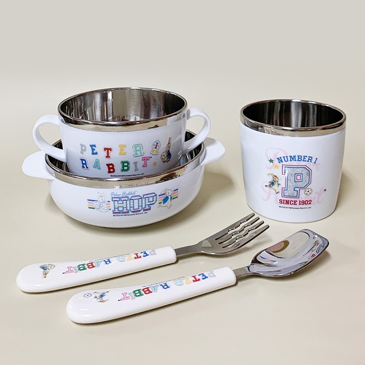 피터래빗 유아 식기 5종 스푼 포크 컵 양수볼 국그릇 세트 16,900원