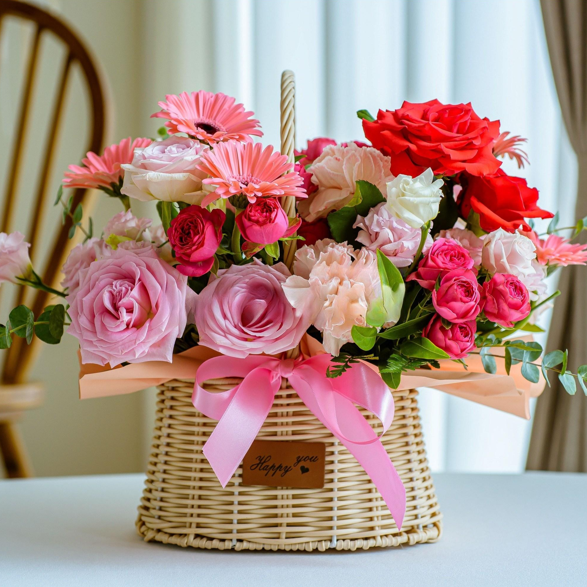 나눔플라워 전국 꽃바구니 생일꽃배달 생일 생신 부모님 환갑 칠순 팔순 축하 선물 승진 정년 퇴직 기념일 와이프 꽃배달서비스 당일꽃배달, 1개 74,000원