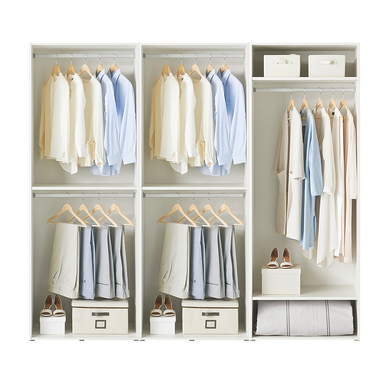 한샘 샘베딩 드레스룸 세트 240cm(높이 216cm) 행거형 2종 406,700원