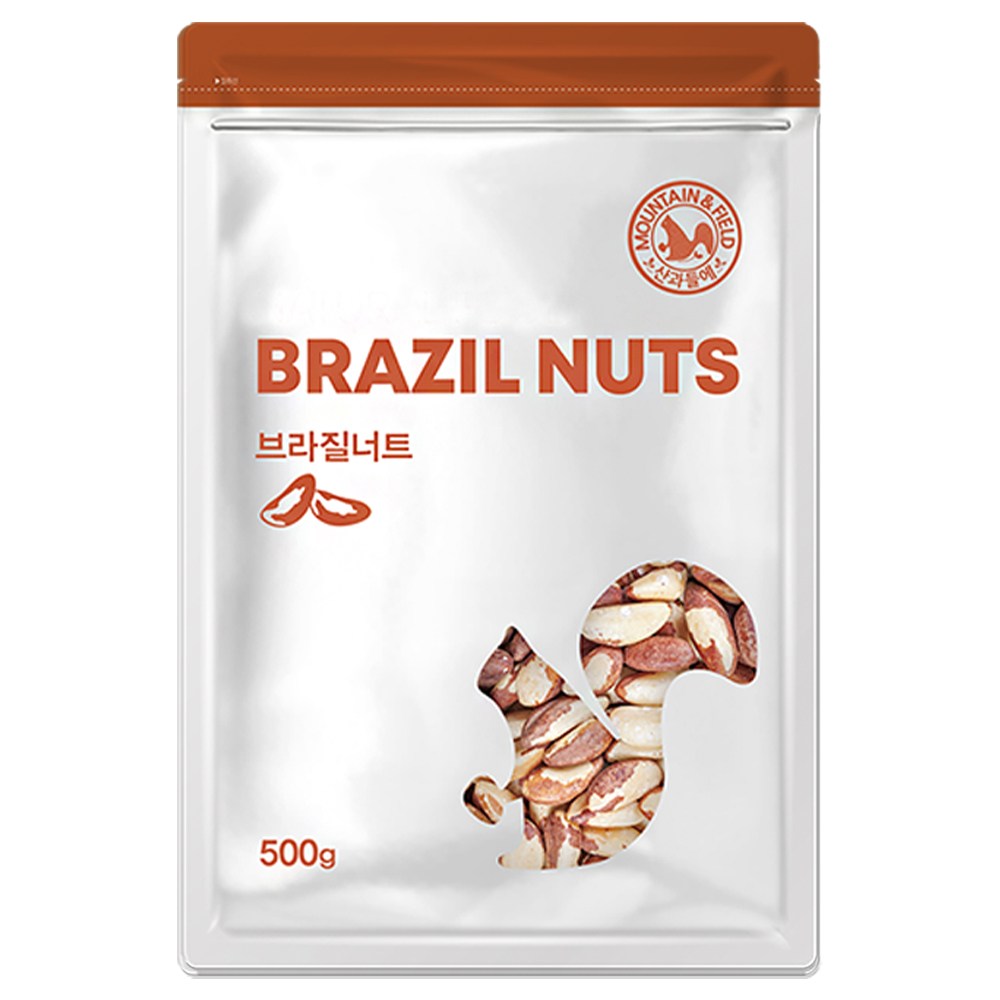 산과들에 브라질너트 1kg 25년산 햇견과, 500g, 2개 46,600원