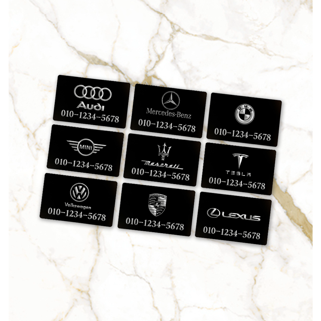 주차번호판 자동차 전화번호판 차 핸드폰번호 새차 선물 7,800원