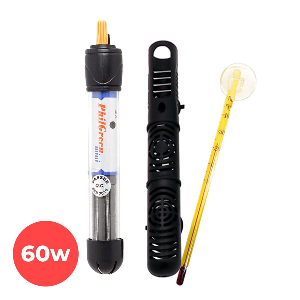 필그린 미니 어항 히터 60w (보호커버 온도계 포함) 12,500원