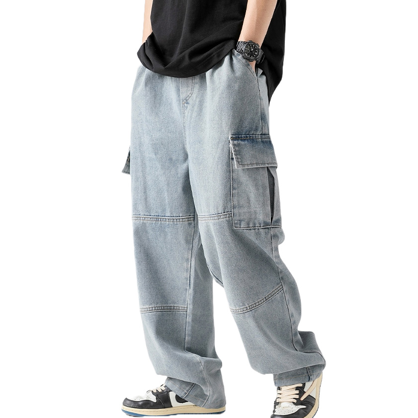 킹앤조이 레이드 와이드 워싱 카고 밴딩 팬츠 32,000원