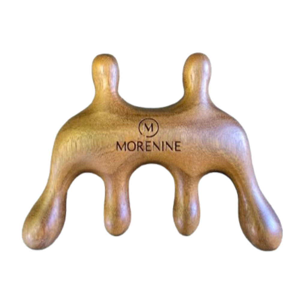 모어나인 두피괄사 우드 괄사마사지기, 우드컬러, 1개 9,900원