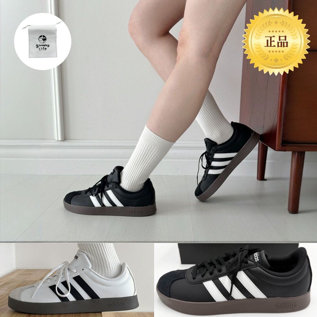 아디다스 VL 코트 삼바 st. 베이스 블랙 화이트 스니커즈 운동화 + Groominglife 사은품증정 65,900원