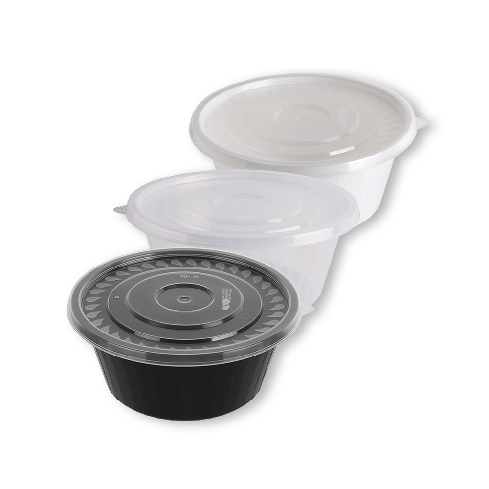 [일등용기] KH 사출 195파이 칼국수 마라탕 일회용 플라스틱 배달 포장 용기, 중-투명, 300세트 91,500원