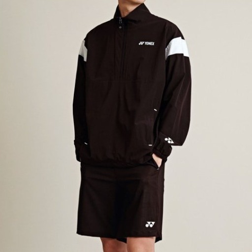 요넥스 245JJ004U 배드민턴 테니스 남녀공용 오버핏 하프집업 아노락 바람막이 2024 FW 126,000원