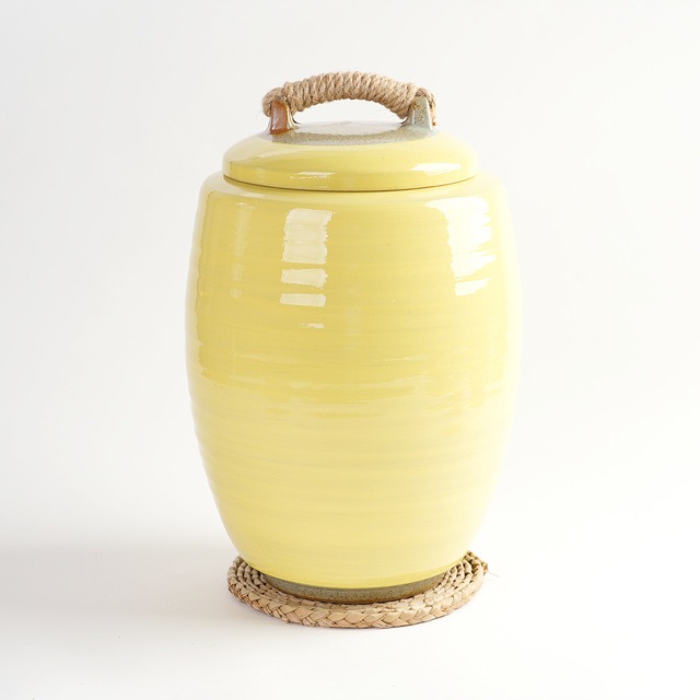 분청 노랑 무지 쌀독 10kg 쌀항아리 현관 소금항아리 79,990원
