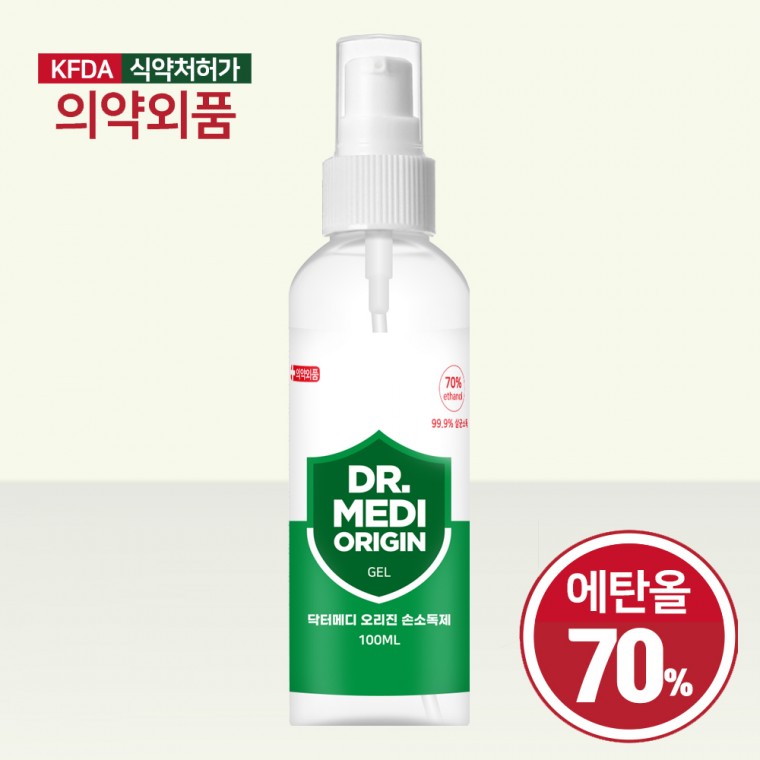 닥터메디 오리진 겔 손소독제 100ml 에탄올70% 식약처인증 의약외품 5,770원