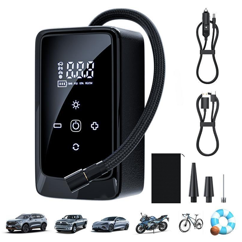 HELLOLEIBOO 휴대용 무선 타이어 공기 펌프 901A, 블랙, 1개 12,990원