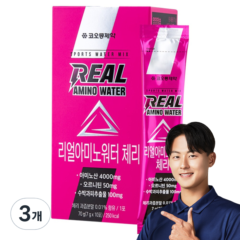 코오롱제약 NEW 리얼아미노워터 체리 10p 43,200원