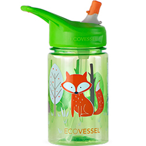 에코베슬 아동용 스플래쉬 트라이탄 손잡이 빨대 물병, 폭스, 355ml, 1개 23,000원