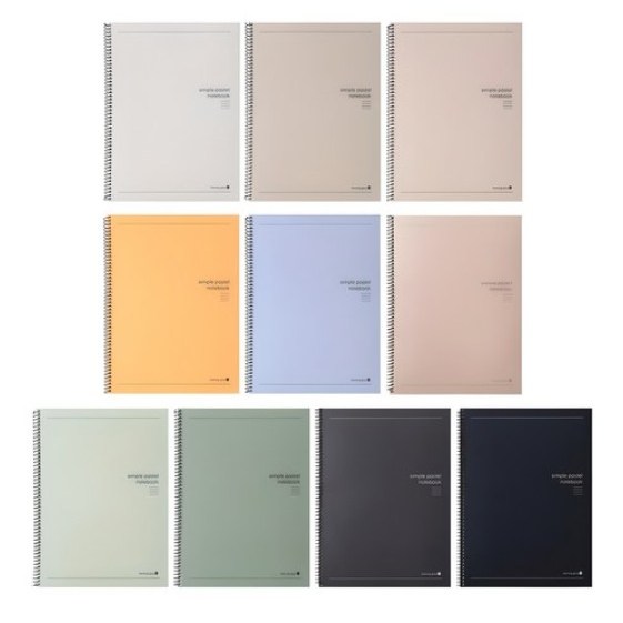 모닝글로리 원링 심플파스텔 스프링노트 10종 세트 14,800원