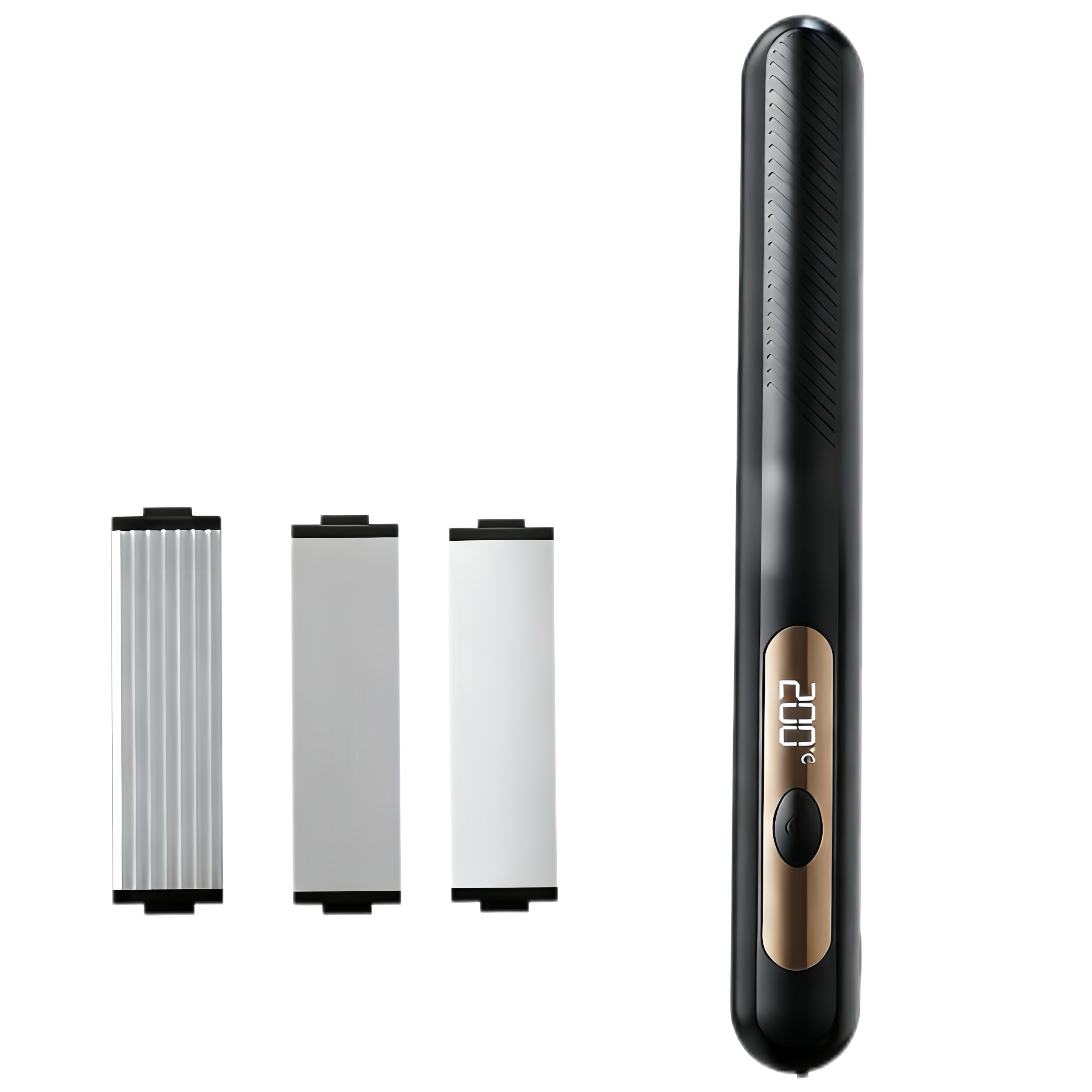 바이유 무선 미니 고데기 휴대용 판고데기 온도조절 매직기 3종 교체형 플레이트 미니 고데기 26,800원