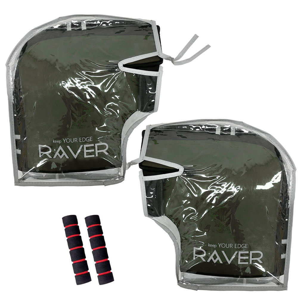 오토바이 겨울 방한토시 레이버 토시 카키+레이버 비닐커버+레버그립 좌우세트 배달대행 방한용품 40,900원