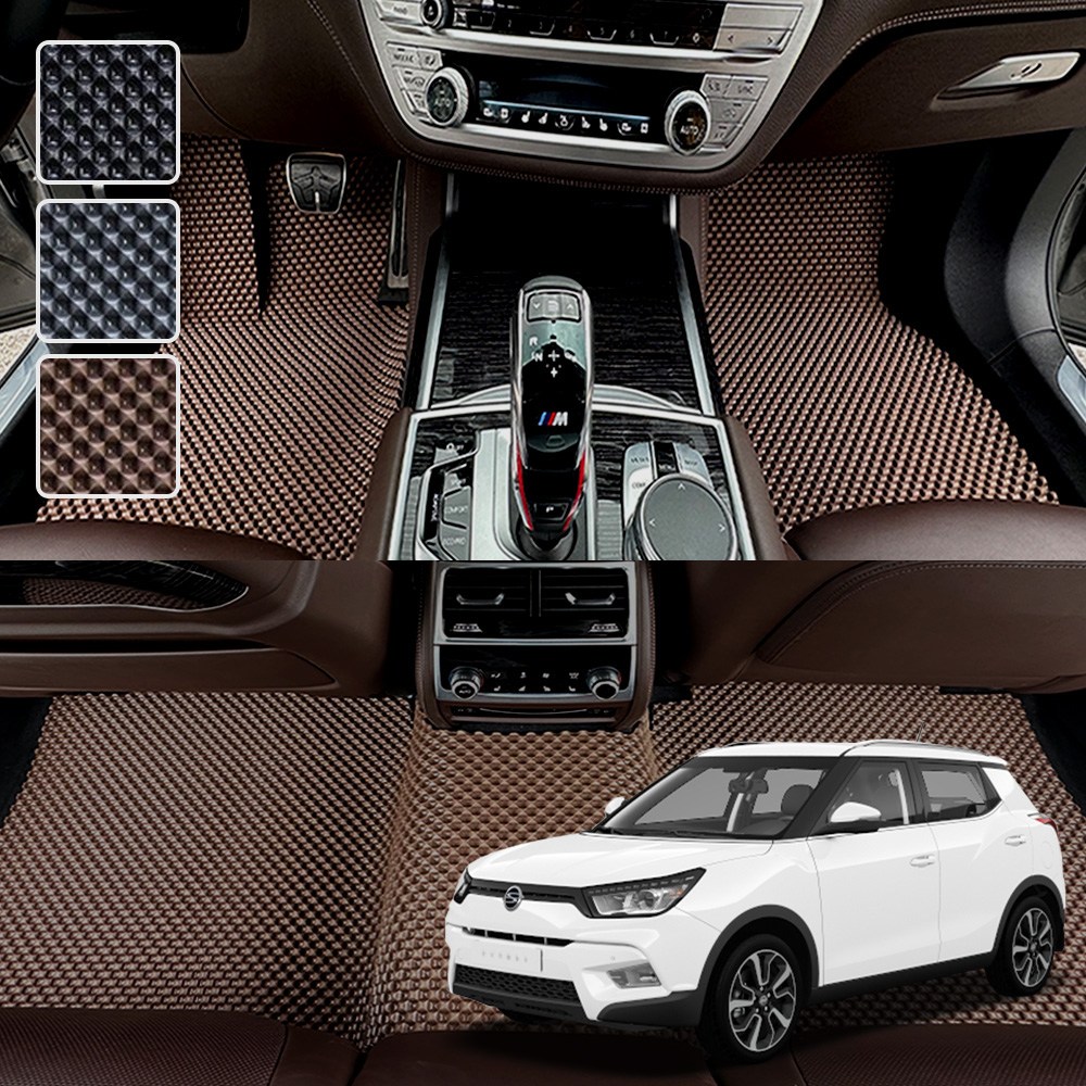 티볼리 전용 3D 엠보싱 차세대 고무매트 1열2열 세트, 블랙, 318티볼리아머 59,000원