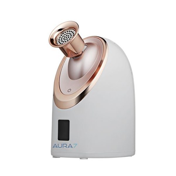 [세계153개국특허] 아우라7 활성탄 노즐스티머, 원적외선 가습기 얼굴 스팀기 ( 실버 ), 실버스티머+코코넛차콜볼 1통(120g 약18개월사용 660,000원
