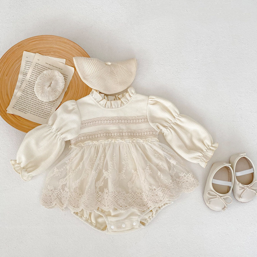 [당일발송] 신생아 아기 바디슈트 봄 가을 긴팔 외출복 간절기 애기 옷 문센룩 촬영의상 32,800원