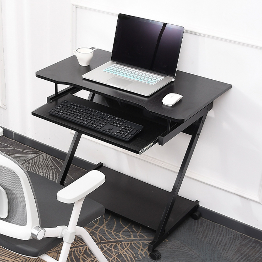 아우스 SH01 이동식 컴퓨터책상 1인용 게이밍책상 노트북책상 키보드수납 책상 미니책상 원룸책상 바퀴달린 이동형책상, 블랙 48,600원