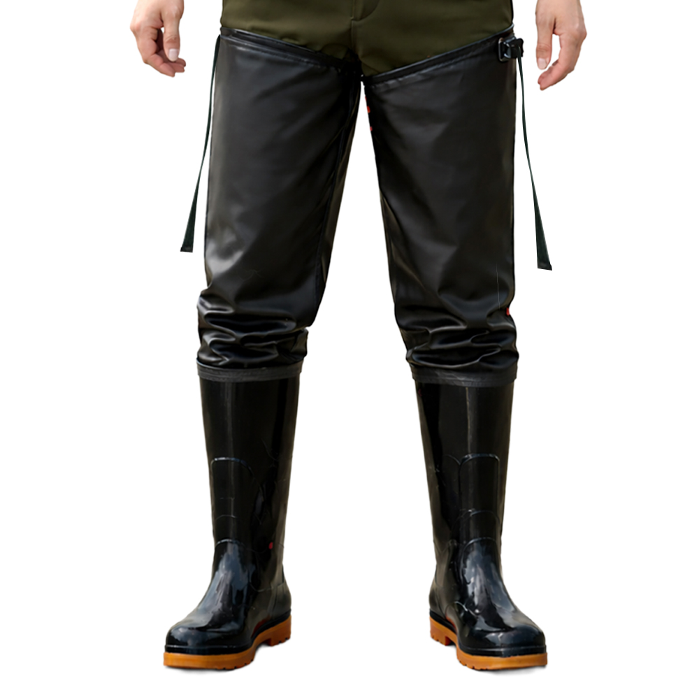 아띠꼴로 물속돌격 낚시 허벅지 고무 장화 해루질 갯벌 물 방수, 260, 다크블랙 14,900원